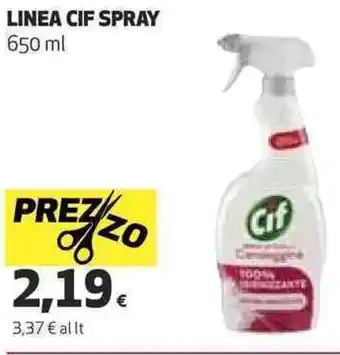 Coop LINEA CIF SPRAY 650 ml offerta