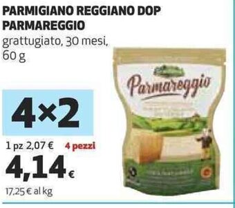 Coop PARMIGIANO REGGIANO DOP PARMAREGGIO grattugiato, 30 mesi, 60 g offerta