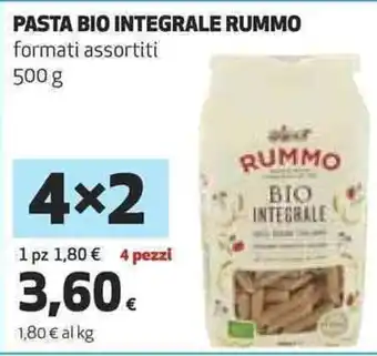 Coop PASTA BIO INTEGRALE RUMMO formati assortiti 500 g offerta