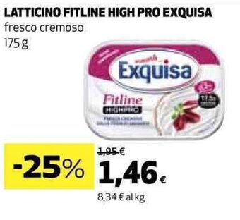 Coop LATTICINO FITLINE HIGH PRO EXQUISA fresco cremoso 175 g offerta