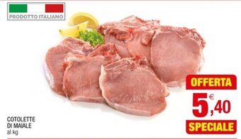 Gran mercato COTOLETTE DI MAIALE offerta