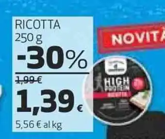 Coop RICOTTA 250 g offerta