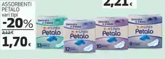 Coop ASSORBENTI PETALO vari tipi offerta