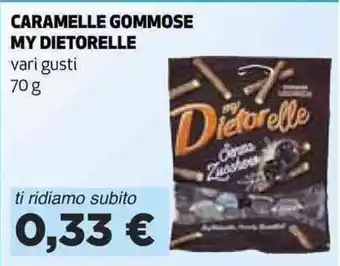 Coop CARAMELLE GOMMOSE MY DIETORELLE vari gusti 70 g offerta