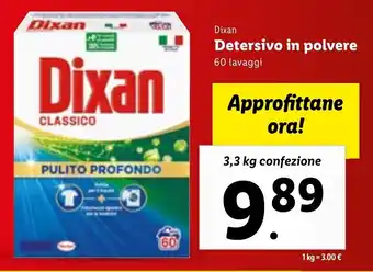 Dixan Detersivo in polvere 60 lavag 3,3 kggi