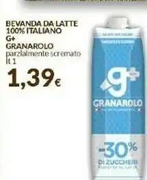 Doro Supermercati Granarolo G Plus Da Latte 100% Italiano Parzialmente Scremato 1000 G(ml) offerta
