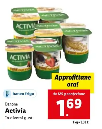 Lidl Danone Activia In diversi gusti 4x 125 g offerta
