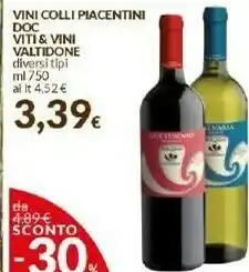 Doro Supermercati Colli piacentini Bonarda DOC Amabile 750 G(ml) offerta