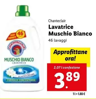 Lidl Chanteclair Lavatrice Muschio Bianco 46 lavaggi 2,07 I offerta