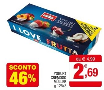 Gran mercato YOGURT CREMOSO MÜLLER g 125x8 offerta