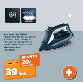 Expert Rowenta Ferro A Vapore DW4308 offerta