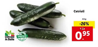 Lidl Cetrioli offerta