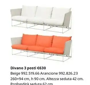IKEA Divano 3 Posti offerta