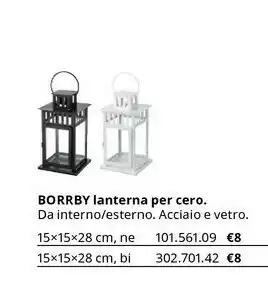 IKEA Borrby Lanterna Per Cero offerta