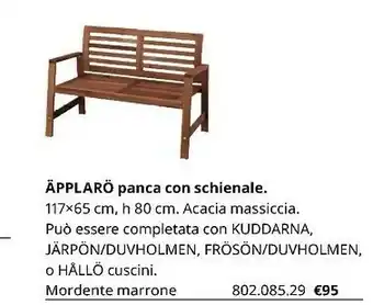 IKEA Àpplarò Panca Con Schienale offerta
