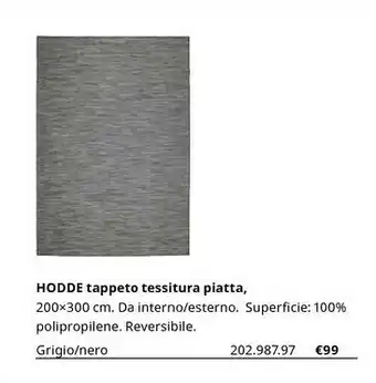 Hodde Tappeto Tessitura Piatta