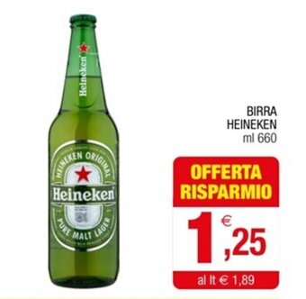 Gran mercato BIRRA HEINEKEN ml 660 offerta