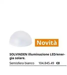 IKEA Solvinden Illuminazione Led offerta