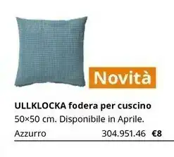 IKEA Ullklocka Fodera Per Cuscino Azzurro 304.951.46 offerta