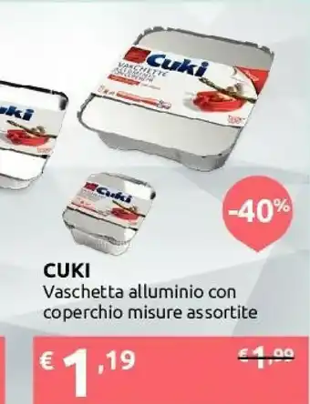 Ipersoap Cuki Vaschetta Alluminio Con Coperchio offerta