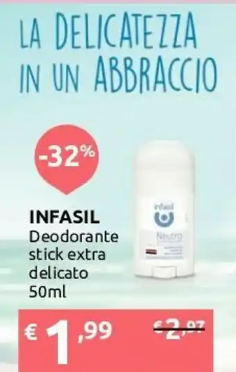 Ipersoap Infasil Deodorante Stick Extra Delicato offerta