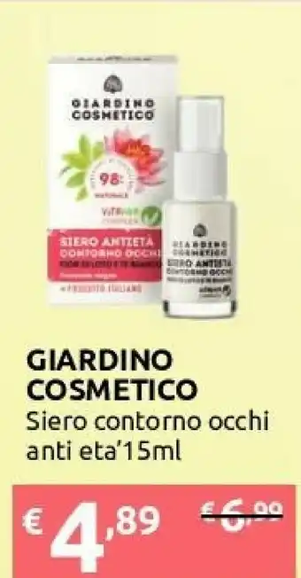 Ipersoap Giardino Cosmetico Siero Contorno Occhi offerta