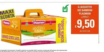 Basko Plasmon Il Biscotto Dei Bambini 600 G(ml) offerta