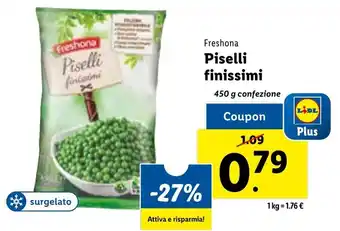 Lidl Freshona Piselli finissimi 450 g offerta