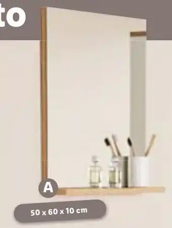 Lidl LIVARNO home Specchio da parete 50x60x10 cm offerta