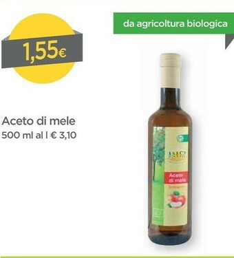 DPiù Bio ricchi Aceto Di Mele 500 Ml offerta