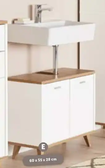 Lidl LIVARNO home Mobiletto sottolavabo 60x55x28 cm offerta