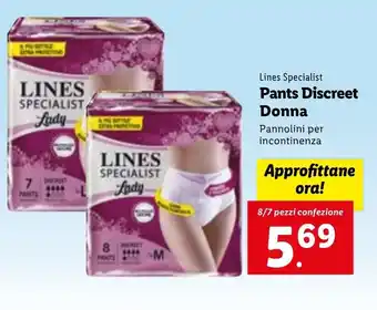 Lines Specialist Pants Discreet Donna 8/7 pezzi