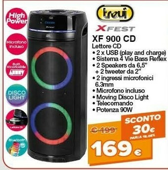 Expert Trevi XFest XF 900 CD Lettore offerta