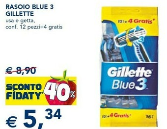 Esselunga Gillette Rasoio Blue 3 offerta