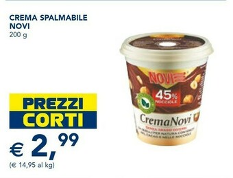 Esselunga Novi Crema al cioccolato offerta