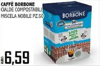Big Food CAFFÈ BORBONE CIALDE COMPOSTABILI MISCELA NOBILE PZ.50 offerta