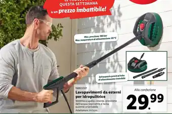 Lidl PARKSIDEⓇ Lavapavimenti da esterni per idropulitrice offerta