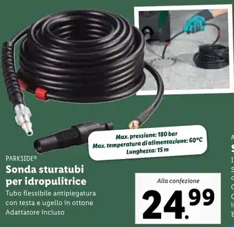 Lidl PARKSIDEⓇ Sonda sturatubi per idropulitrice offerta