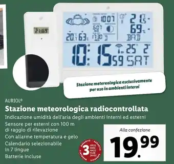 Lidl AURIOLⓇ Stazione meteorologica radiocontrollata offerta