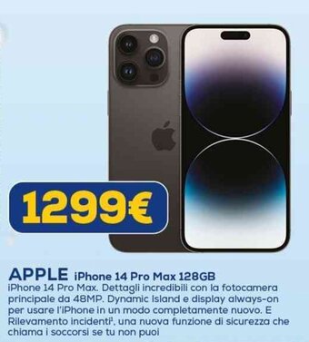 Euronics APPLE iPhone 14 Pro Max 128GB offerta