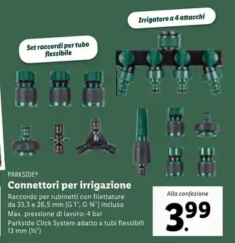 Lidl PARKSIDEⓇ Connettori per irrigazione offerta