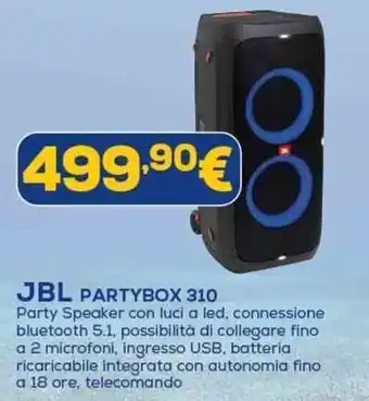 Euronics JBL PARTYBOX 310 offerta