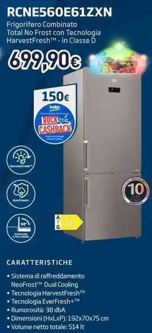 Unieuro Beko RCNE560E61ZXN offerta