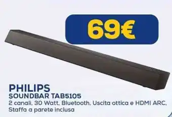 Euronics PHILIPS SOUNDBAR TAB5105 offerta