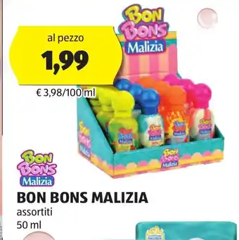 ALDI BON BONS MALIZIA assortiti 50 ml offerta