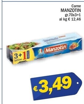 Ard Discount Manzotin carne offerta