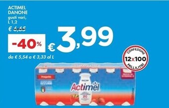 Bennet Danone actimel offerta