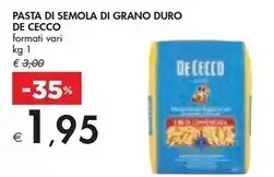 Bennet De cecco pasta di semola di grano duro offerta