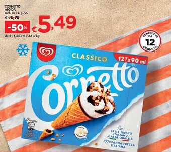 Bennet Algida cornetto offerta