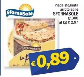 Ard Discount Sfornasole piada sfolgiata arrotolabile offerta